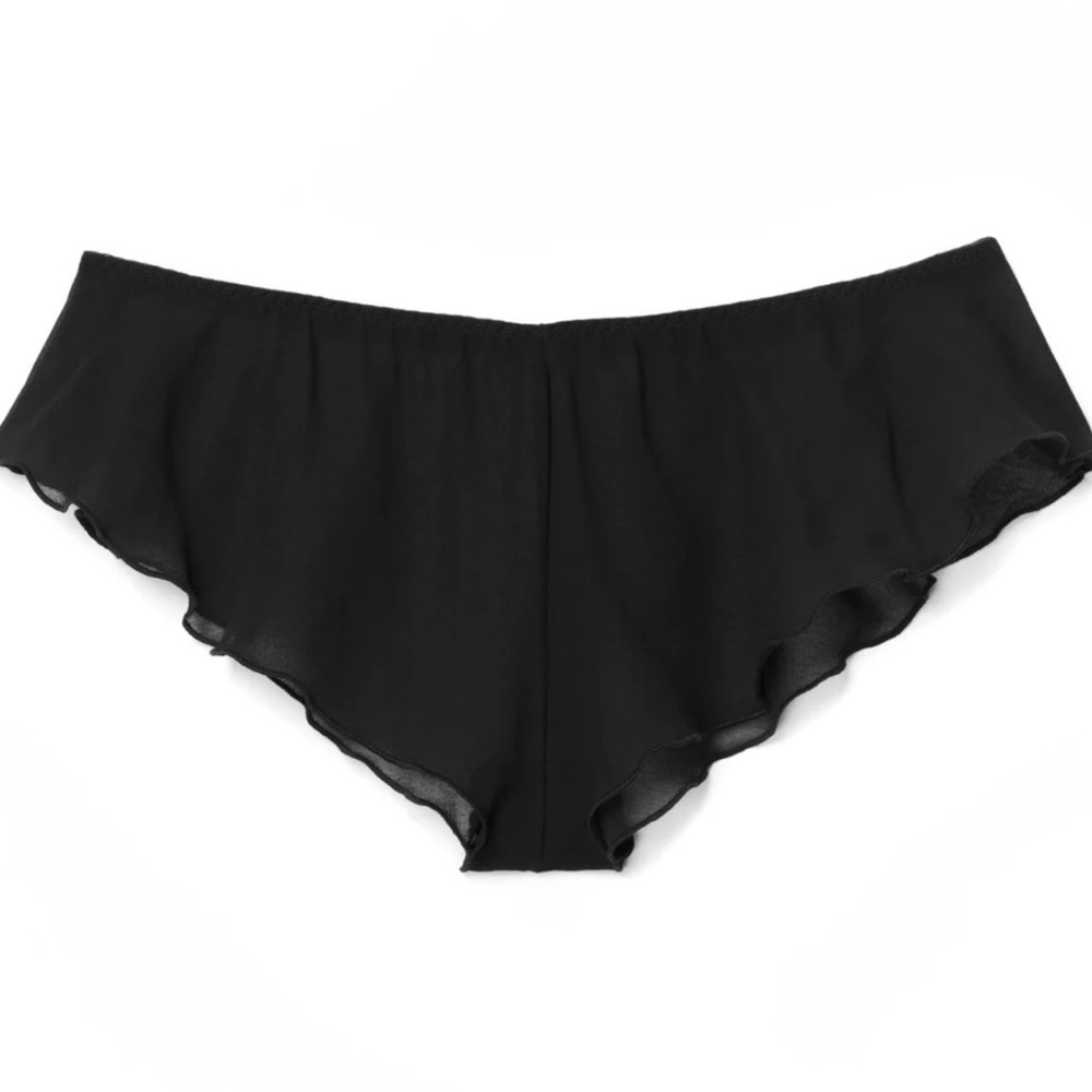 Adore Me Graciela Black Cheeky Flutter Panty